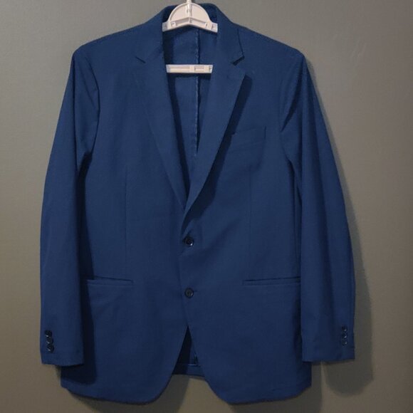 Sene Soho Flex Tech Sport Coat Stretch Blazer Navy Blue Custom Sized - Picture 2 of 7